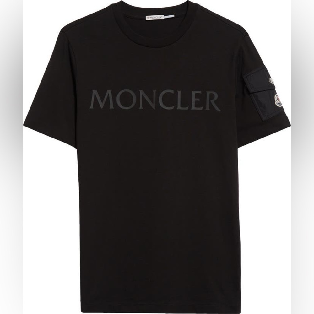 Moncler Laminated Logo T-Shirt (BLK)